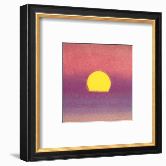 Sunset, c.1972 40/40 (lavender)-Andy Warhol-Framed Art Print