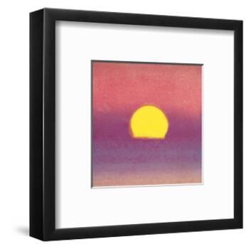 Sunset, c.1972 40/40 (lavender)-Andy Warhol-Framed Art Print