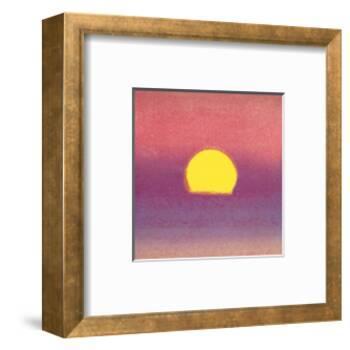 Sunset, c.1972 40/40 (lavender)-Andy Warhol-Framed Art Print
