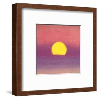 Sunset, c.1972 40/40 (lavender)-Andy Warhol-Framed Art Print