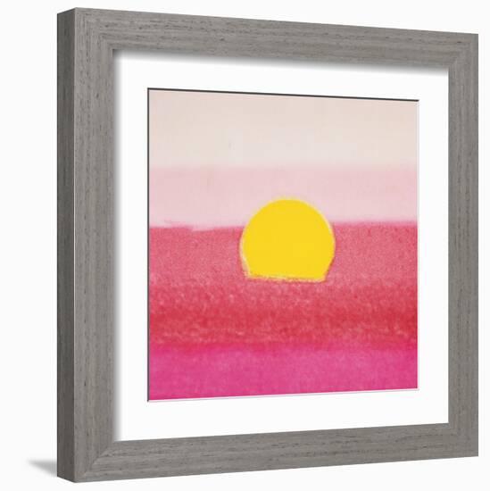 Sunset, c.1972 40/40 (pink)-Andy Warhol-Framed Art Print