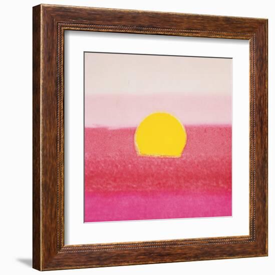 Sunset, c.1972 40/40 (pink)-Andy Warhol-Framed Art Print