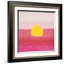 Sunset, c.1972 40/40 (pink)-Andy Warhol-Framed Art Print