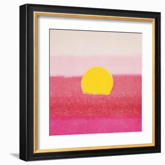 Sunset, c.1972 40/40 (pink)-Andy Warhol-Framed Art Print