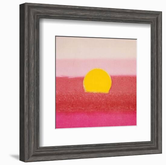 Sunset, c.1972 40/40 (pink)-Andy Warhol-Framed Art Print