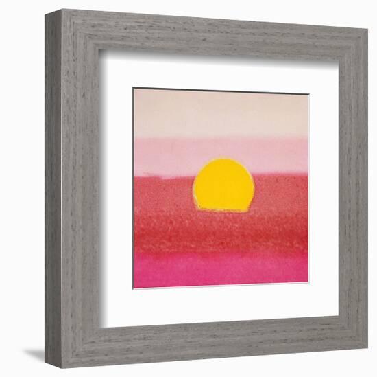 Sunset, c.1972 40/40 (pink)-Andy Warhol-Framed Art Print