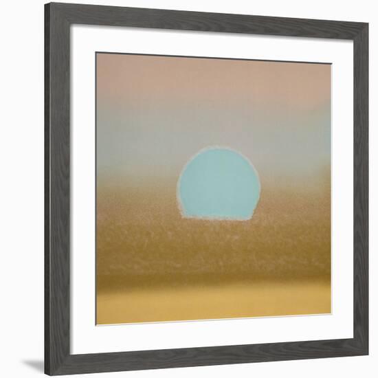Sunset, c.1972 (gold, blue)-Andy Warhol-Framed Giclee Print