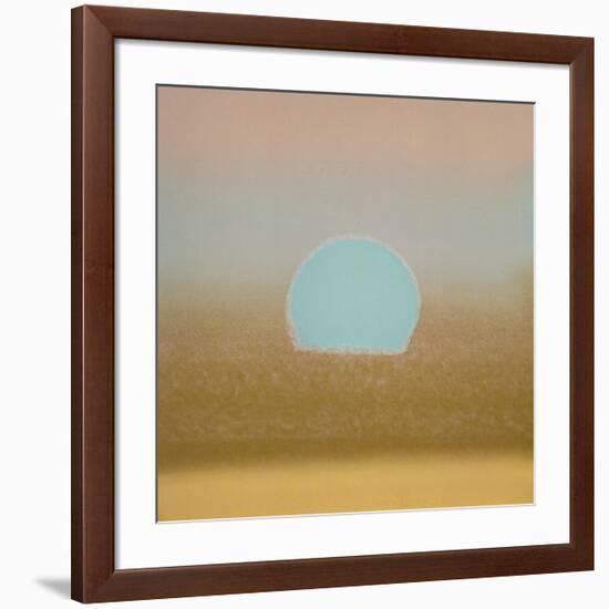 Sunset, c.1972 (gold, blue)-Andy Warhol-Framed Giclee Print