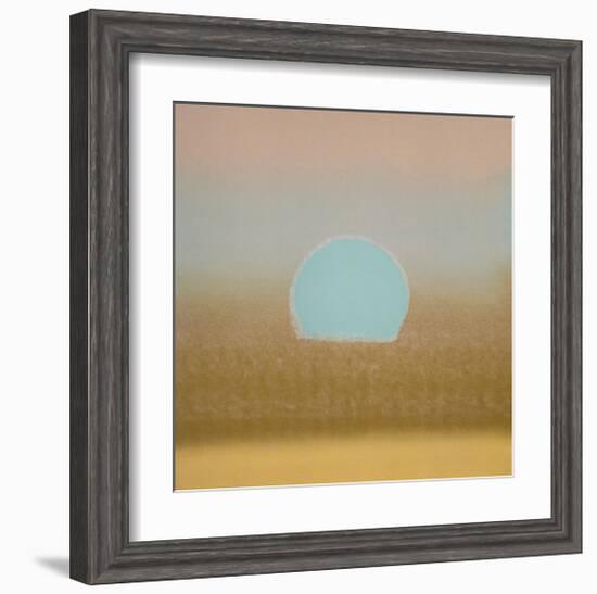 Sunset, c.1972 (gold, blue)-Andy Warhol-Framed Giclee Print