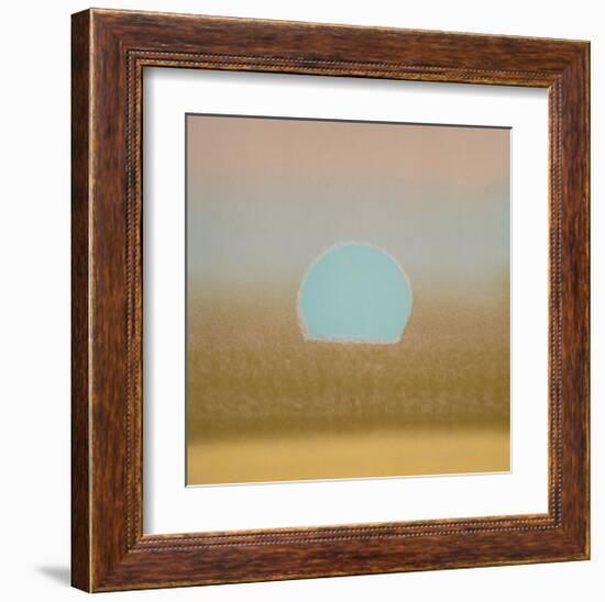 Sunset, c.1972 (gold, blue)-Andy Warhol-Framed Giclee Print