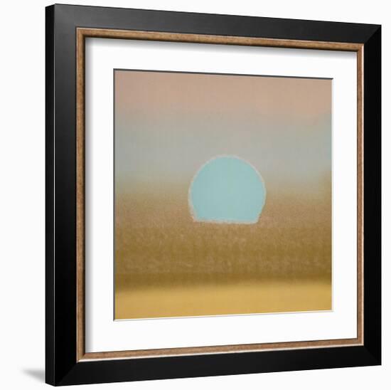 Sunset, c.1972 (gold, blue)-Andy Warhol-Framed Giclee Print