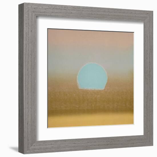 Sunset, c.1972 (gold, blue)-Andy Warhol-Framed Giclee Print