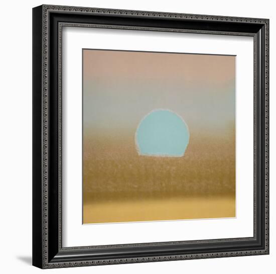 Sunset, c.1972 (gold, blue)-Andy Warhol-Framed Giclee Print