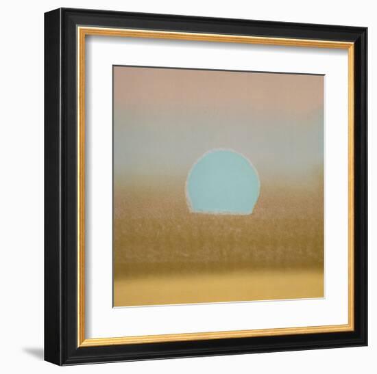 Sunset, c.1972 (gold, blue)-Andy Warhol-Framed Giclee Print