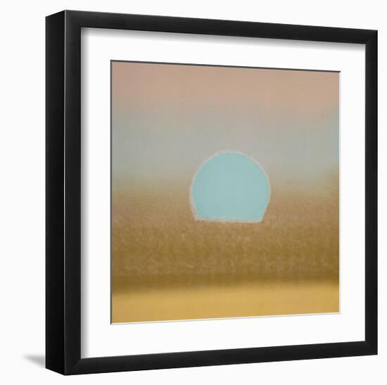 Sunset, c.1972 (gold, blue)-Andy Warhol-Framed Giclee Print