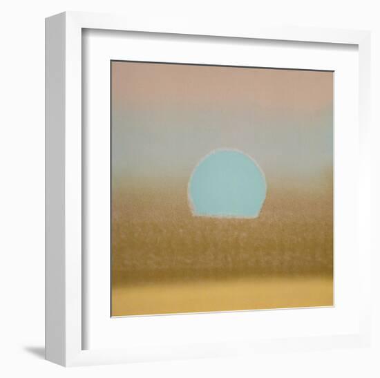 Sunset, c.1972 (gold, blue)-Andy Warhol-Framed Giclee Print