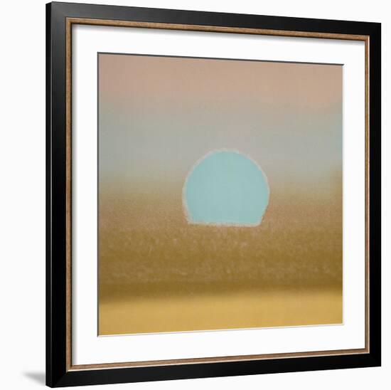 Sunset, c.1972 (gold, blue)-Andy Warhol-Framed Giclee Print