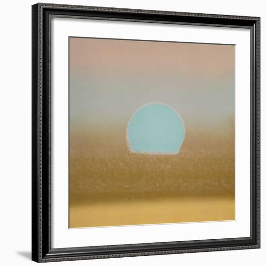 Sunset, c.1972 (gold, blue)-Andy Warhol-Framed Giclee Print