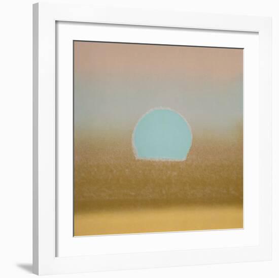 Sunset, c.1972 (gold, blue)-Andy Warhol-Framed Giclee Print