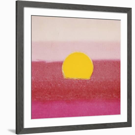 Sunset, c.1972 (hot pink, pink, yellow)-Andy Warhol-Framed Giclee Print