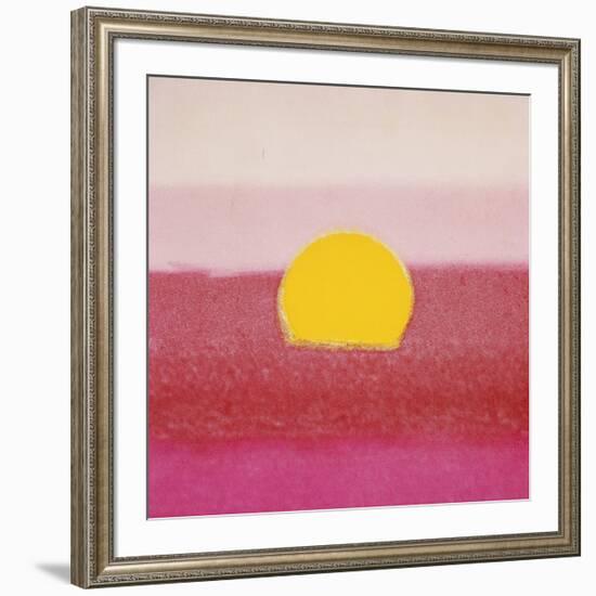 Sunset, c.1972 (hot pink, pink, yellow)-Andy Warhol-Framed Giclee Print