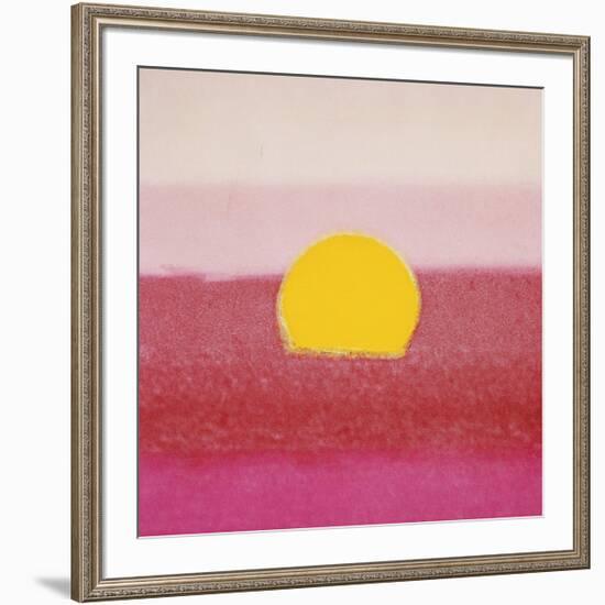 Sunset, c.1972 (hot pink, pink, yellow)-Andy Warhol-Framed Giclee Print