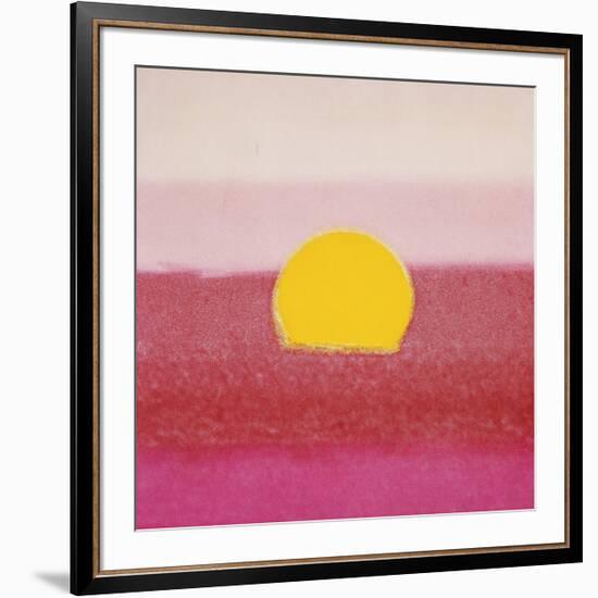 Sunset, c.1972 (hot pink, pink, yellow)-Andy Warhol-Framed Giclee Print