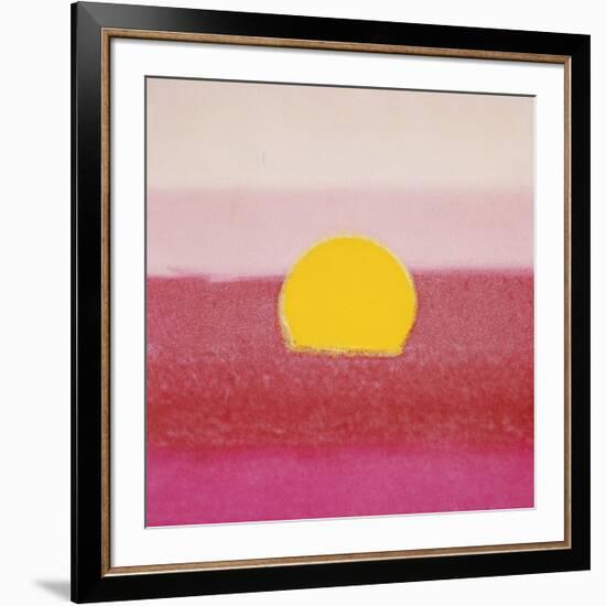 Sunset, c.1972 (hot pink, pink, yellow)-Andy Warhol-Framed Giclee Print