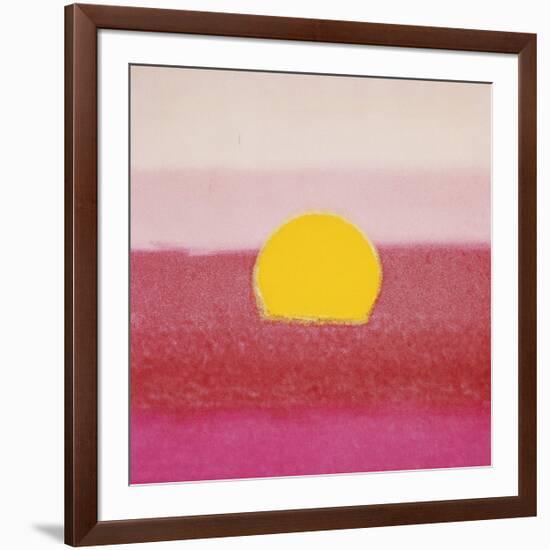 Sunset, c.1972 (hot pink, pink, yellow)-Andy Warhol-Framed Giclee Print