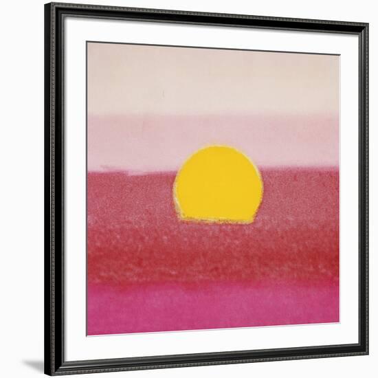 Sunset, c.1972 (hot pink, pink, yellow)-Andy Warhol-Framed Giclee Print