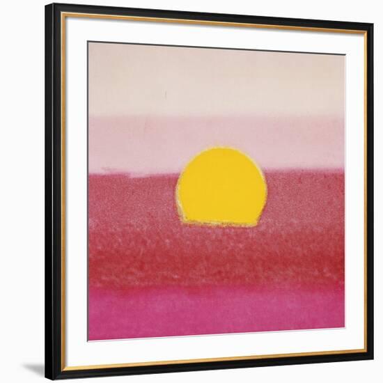 Sunset, c.1972 (hot pink, pink, yellow)-Andy Warhol-Framed Giclee Print