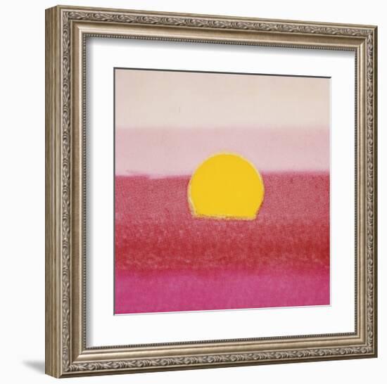 Sunset, c.1972 (hot pink, pink, yellow)-Andy Warhol-Framed Giclee Print