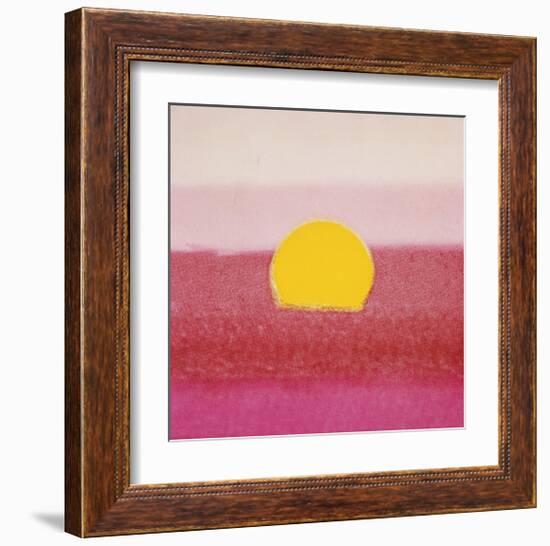 Sunset, c.1972 (hot pink, pink, yellow)-Andy Warhol-Framed Giclee Print