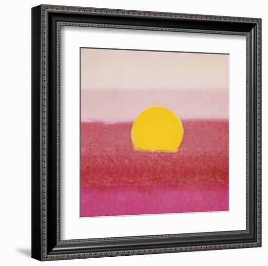 Sunset, c.1972 (hot pink, pink, yellow)-Andy Warhol-Framed Giclee Print