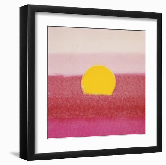 Sunset, c.1972 (hot pink, pink, yellow)-Andy Warhol-Framed Giclee Print