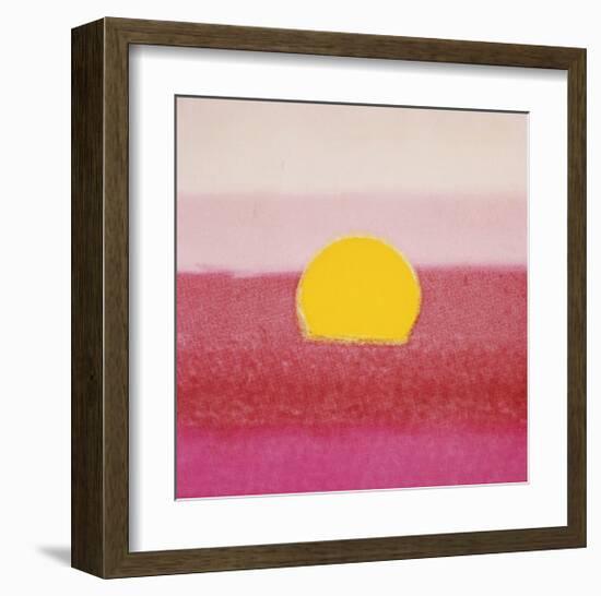 Sunset, c.1972 (hot pink, pink, yellow)-Andy Warhol-Framed Giclee Print