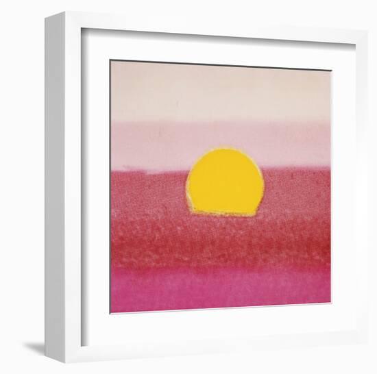 Sunset, c.1972 (hot pink, pink, yellow)-Andy Warhol-Framed Giclee Print