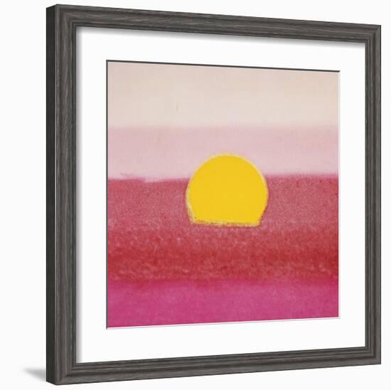 Sunset, c.1972 (hot pink, pink, yellow)-Andy Warhol-Framed Giclee Print