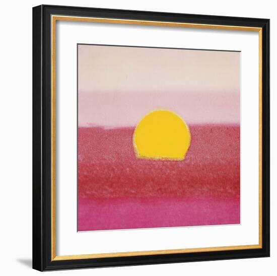 Sunset, c.1972 (hot pink, pink, yellow)-Andy Warhol-Framed Giclee Print