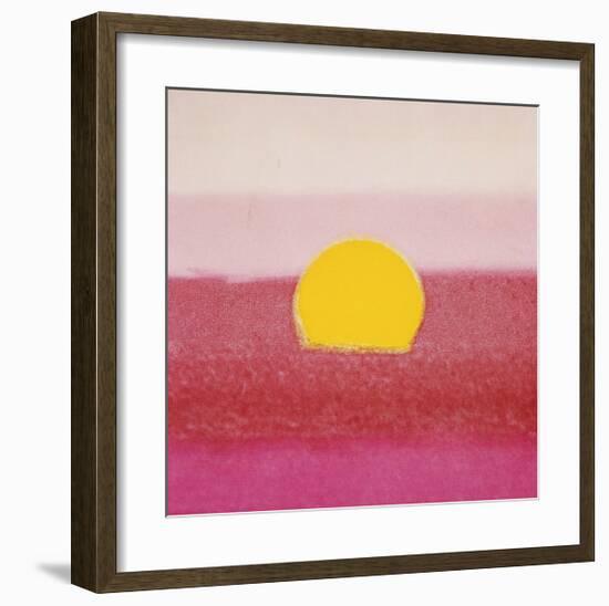 Sunset, c.1972 (hot pink, pink, yellow)-Andy Warhol-Framed Giclee Print