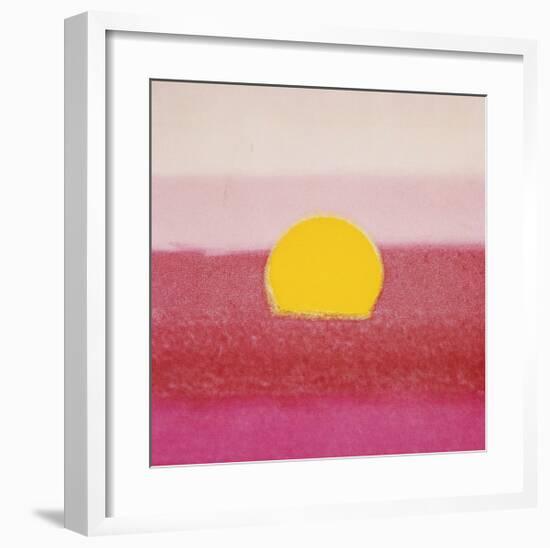 Sunset, c.1972 (hot pink, pink, yellow)-Andy Warhol-Framed Giclee Print