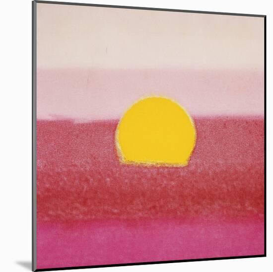 Sunset, c.1972 (hot pink, pink, yellow)-Andy Warhol-Mounted Giclee Print