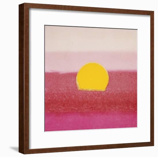 Sunset, c.1972 (hot pink, pink, yellow)-Andy Warhol-Framed Giclee Print