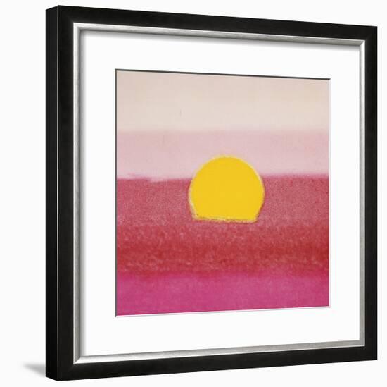 Sunset, c.1972 (hot pink, pink, yellow)-Andy Warhol-Framed Giclee Print