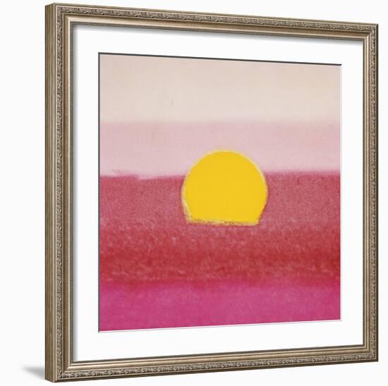 Sunset, c.1972 (hot pink, pink, yellow)-Andy Warhol-Framed Giclee Print