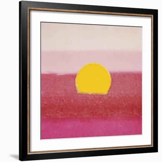 Sunset, c.1972 (hot pink, pink, yellow)-Andy Warhol-Framed Giclee Print