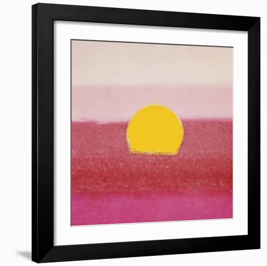 Sunset, c.1972 (hot pink, pink, yellow)-Andy Warhol-Framed Giclee Print