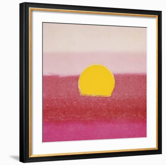Sunset, c.1972 (hot pink, pink, yellow)-Andy Warhol-Framed Giclee Print