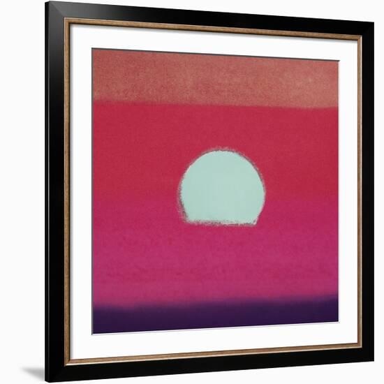 Sunset, c.1972 (hot pink, purple, red, blue)-Andy Warhol-Framed Giclee Print