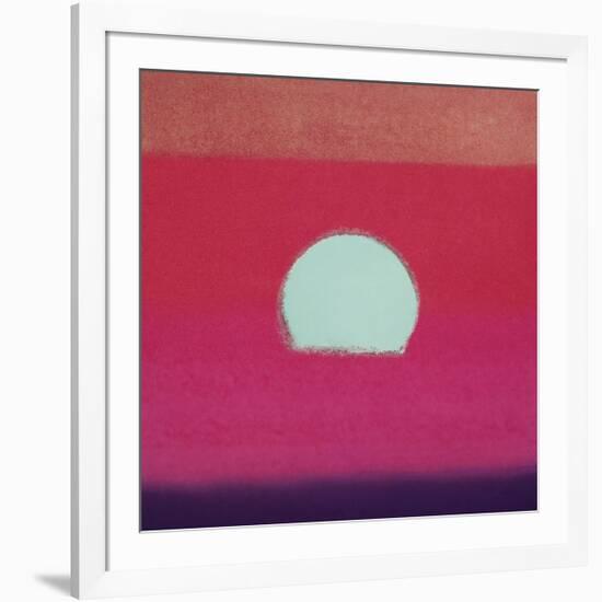 Sunset, c.1972 (hot pink, purple, red, blue)-Andy Warhol-Framed Giclee Print